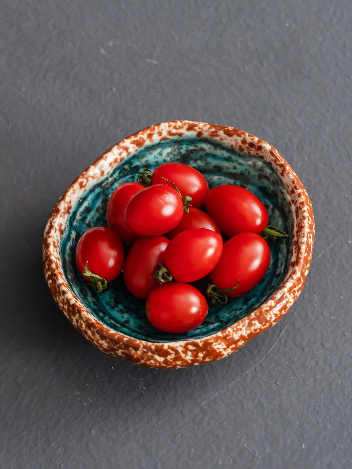 Handmade Vintage Style Lake Blue Snack Plate for Nuts product photo 8