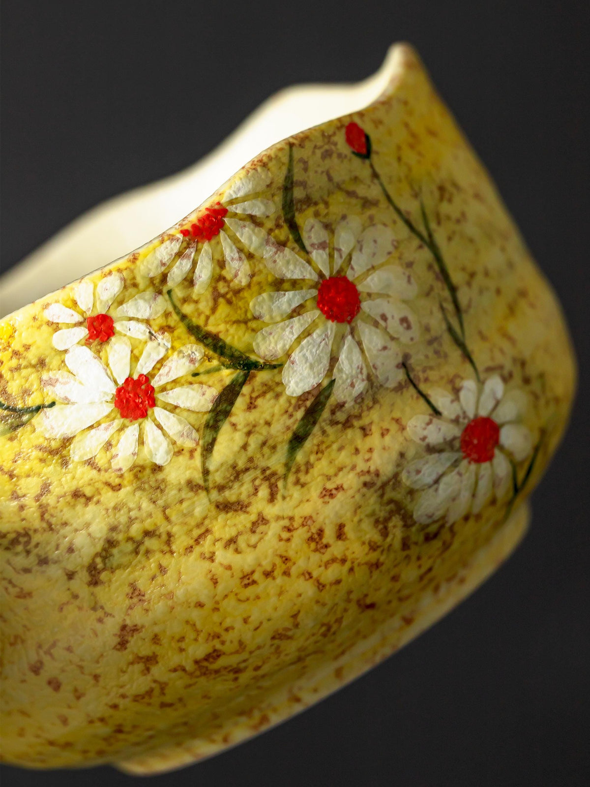 Hand-Painted Daisy Matcha Bowl Set product photo 8