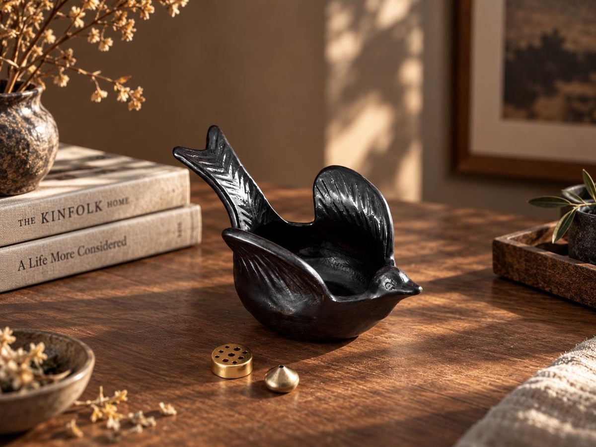 Ceramic Bird Incense Burner product photo 8