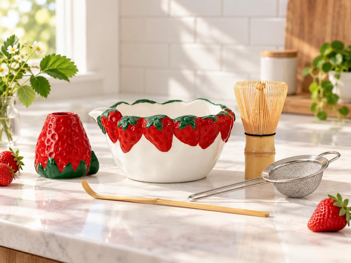Strawberry Matcha Bowl Set product photo 8