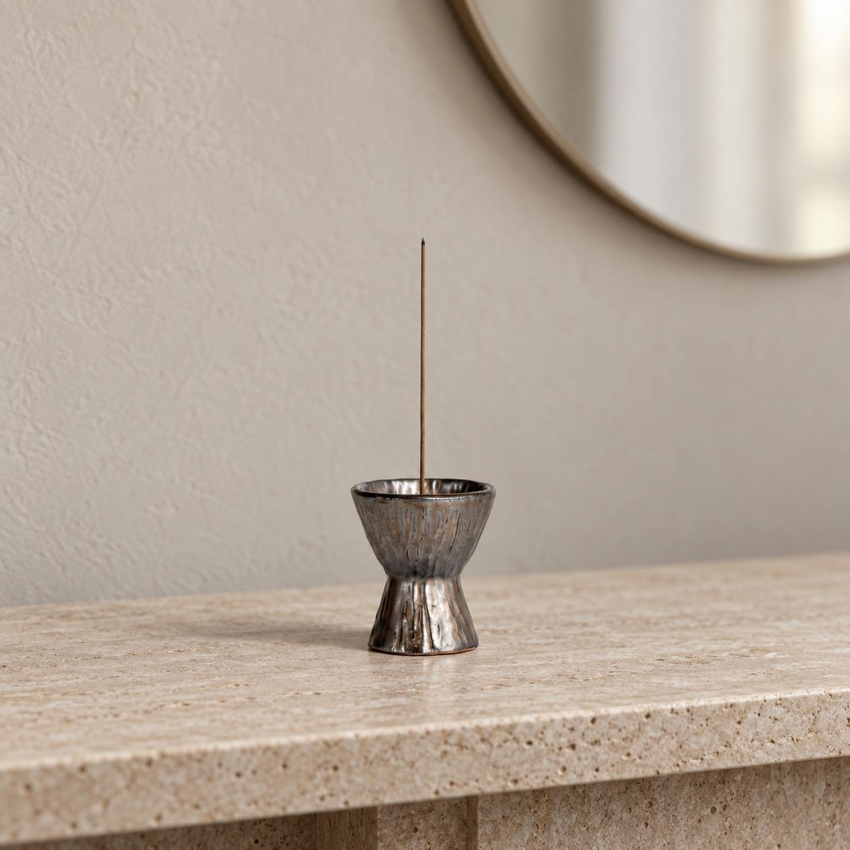 Pottery Hourglass Incense Burner product photo 8