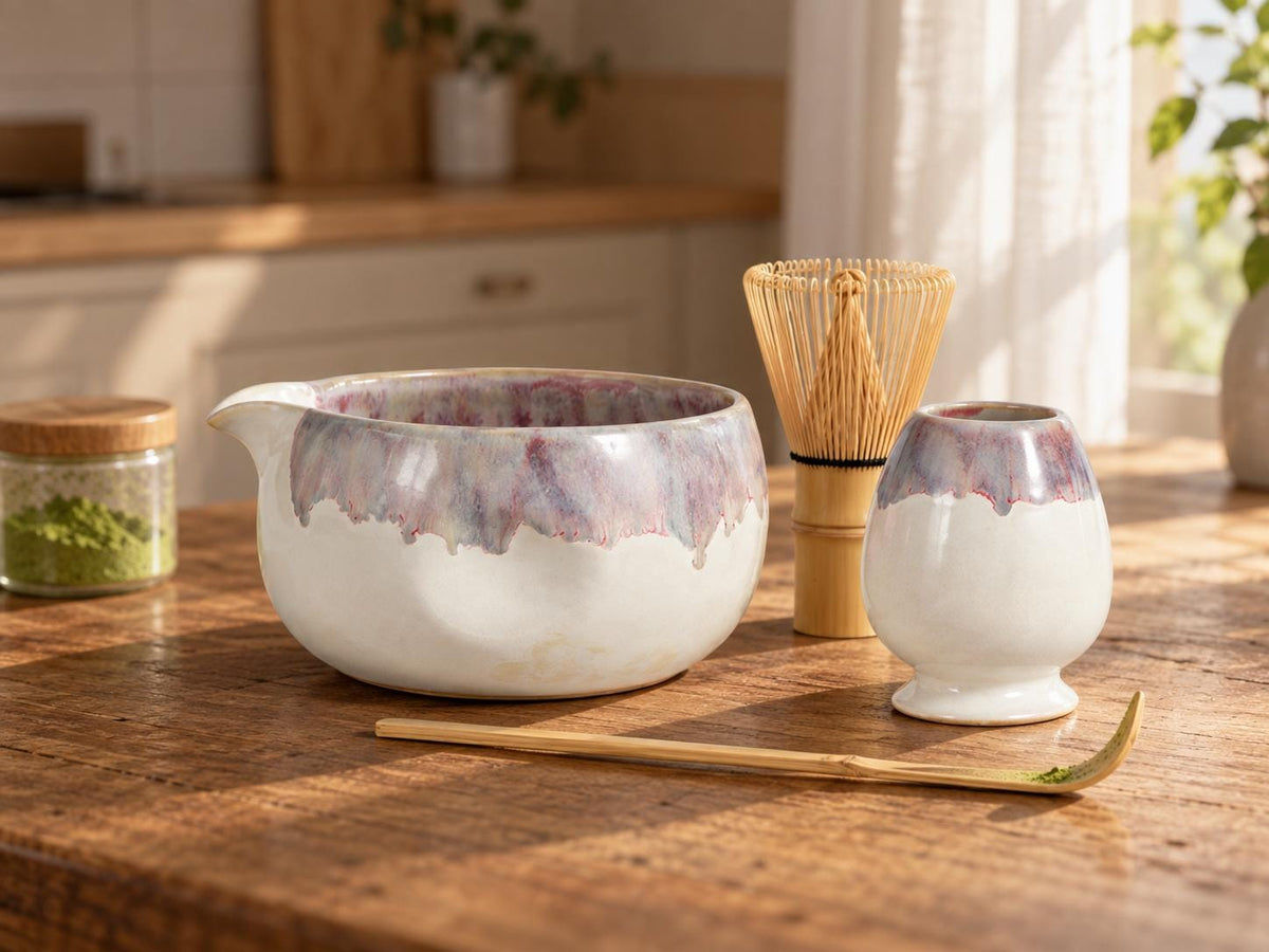 Winter Rose Matcha Bowl Set product photo 8