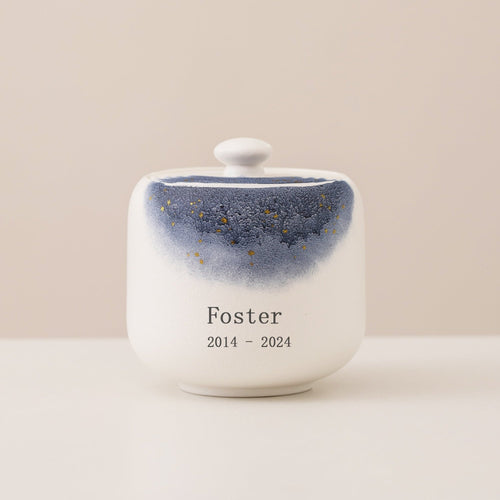 Starry Cat Ceramic Pet Urn