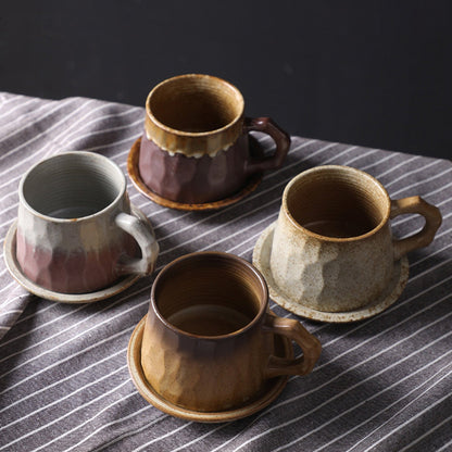 Ceramic Coffee Cup with Small Dish