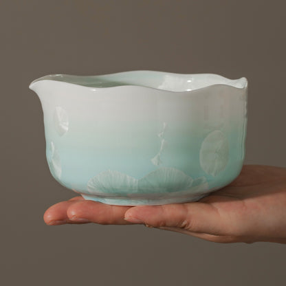 Gradient Glaze Ceramic Matcha Set with Bowl and Chasen Holder