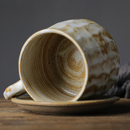 Ceramic Coffee Cup with Small Dish