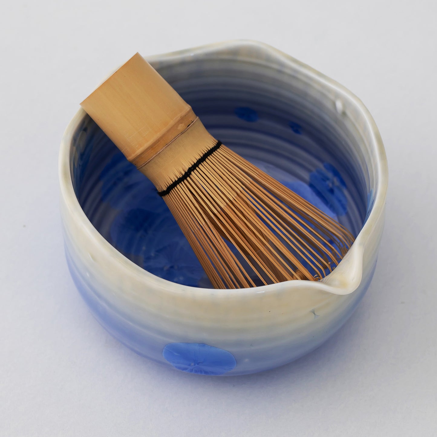 Gradient Glaze Ceramic Matcha Set with Bowl and Chasen Holder