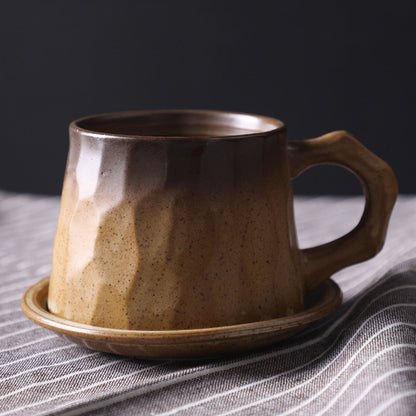 Ceramic Coffee Cup with Small Dish