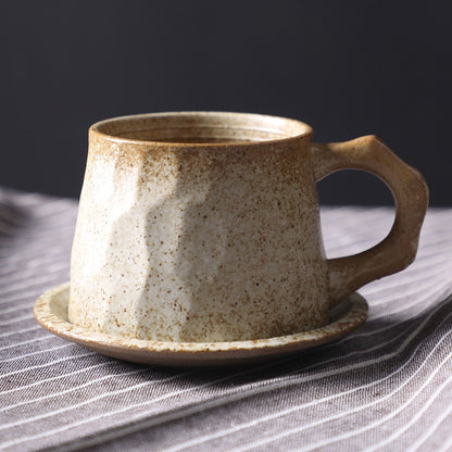 Ceramic Coffee Cup with Small Dish