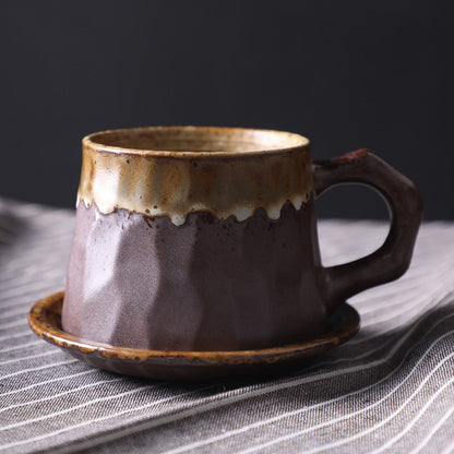 Ceramic Coffee Cup with Small Dish