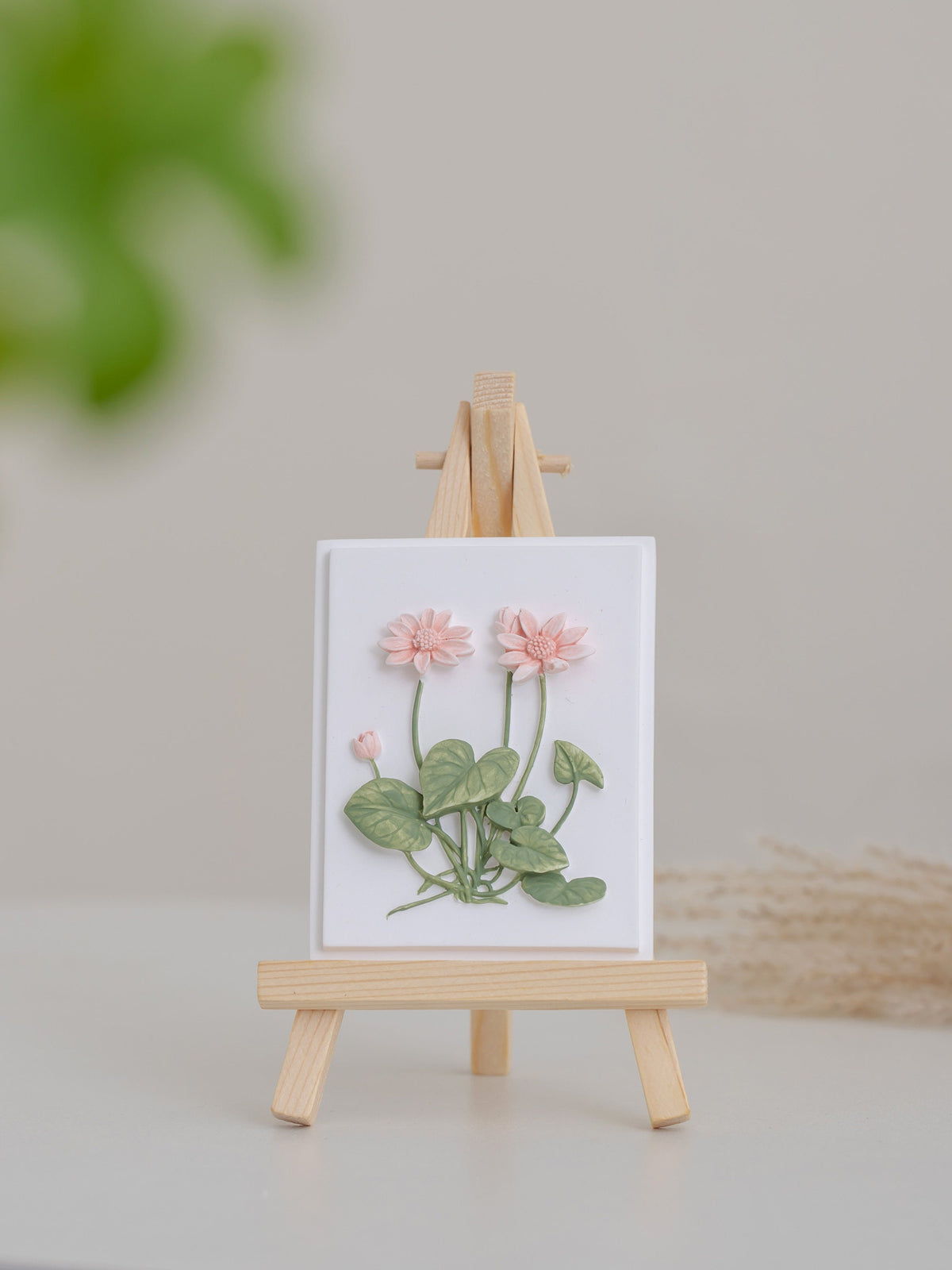 Handmade Plaster Flower Plaques product photo 3