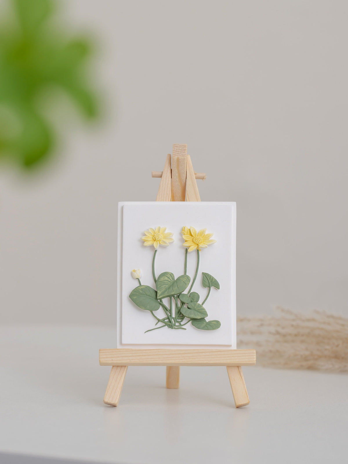 Handmade Plaster Flower Plaques product photo 2