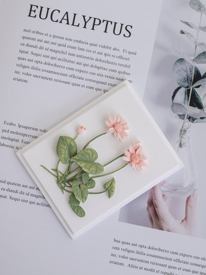 Handmade Plaster Flower Plaques product photo 4