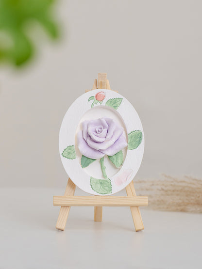 Handmade 3d Roses Plaster Flower Table Decor product photo 4
