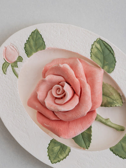 Handmade 3d Roses Plaster Flower Table Decor product photo 5