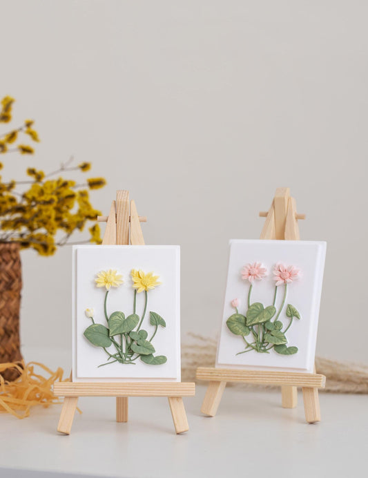Handmade Plaster Flower Plaques product photo 1