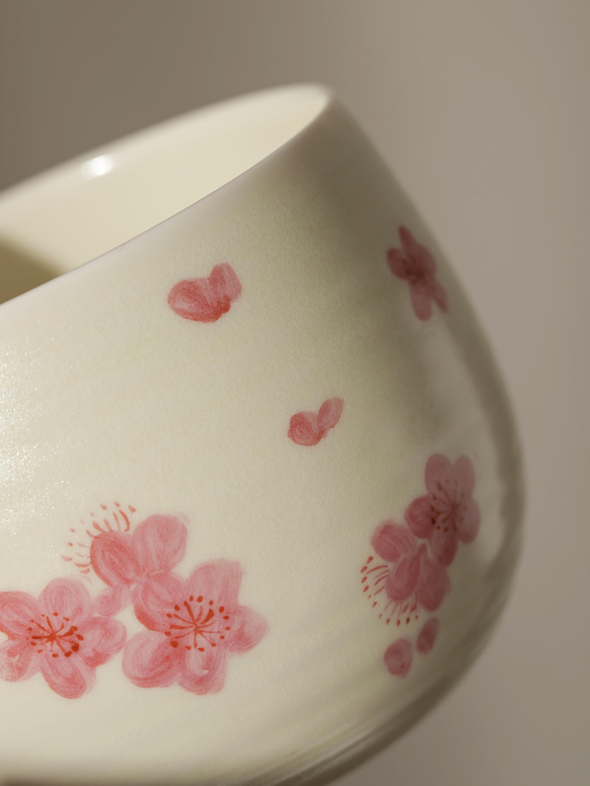 Hand Painted Sakura Matcha Bowl Set product photo 5