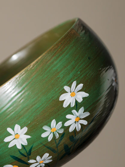 Hand Painted Daisy Green Matcha Set Of 4 product photo 6