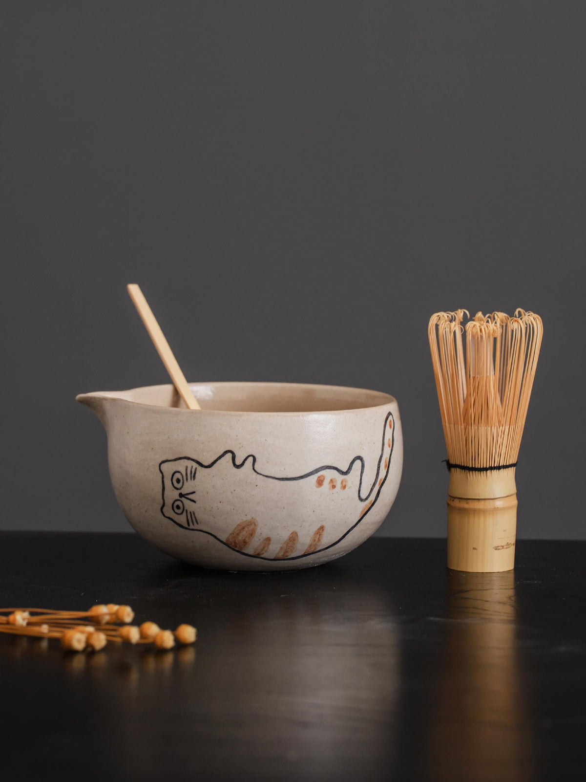 Hand Painted Matcha Bowl Set product photo 5
