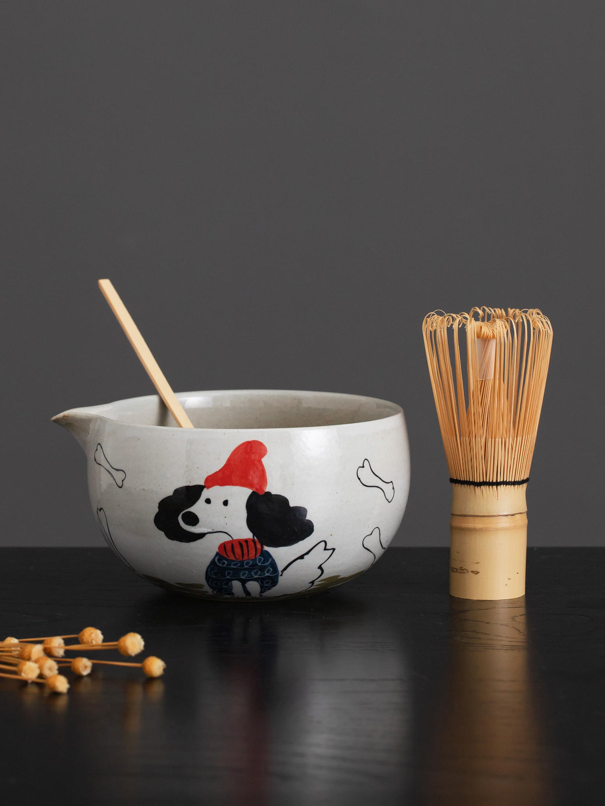 Little Red Hood Dog Matcha Bowl Set product photo 3