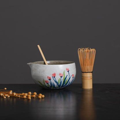 Floral Matcha Bowl Set product photo 1