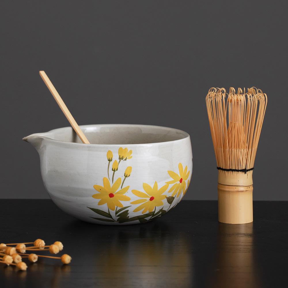 Yellow Daisy Matcha Bowl Set product photo 1