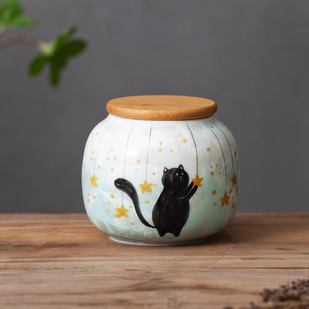 Starry Sky Cat Memorial Urn product photo 6