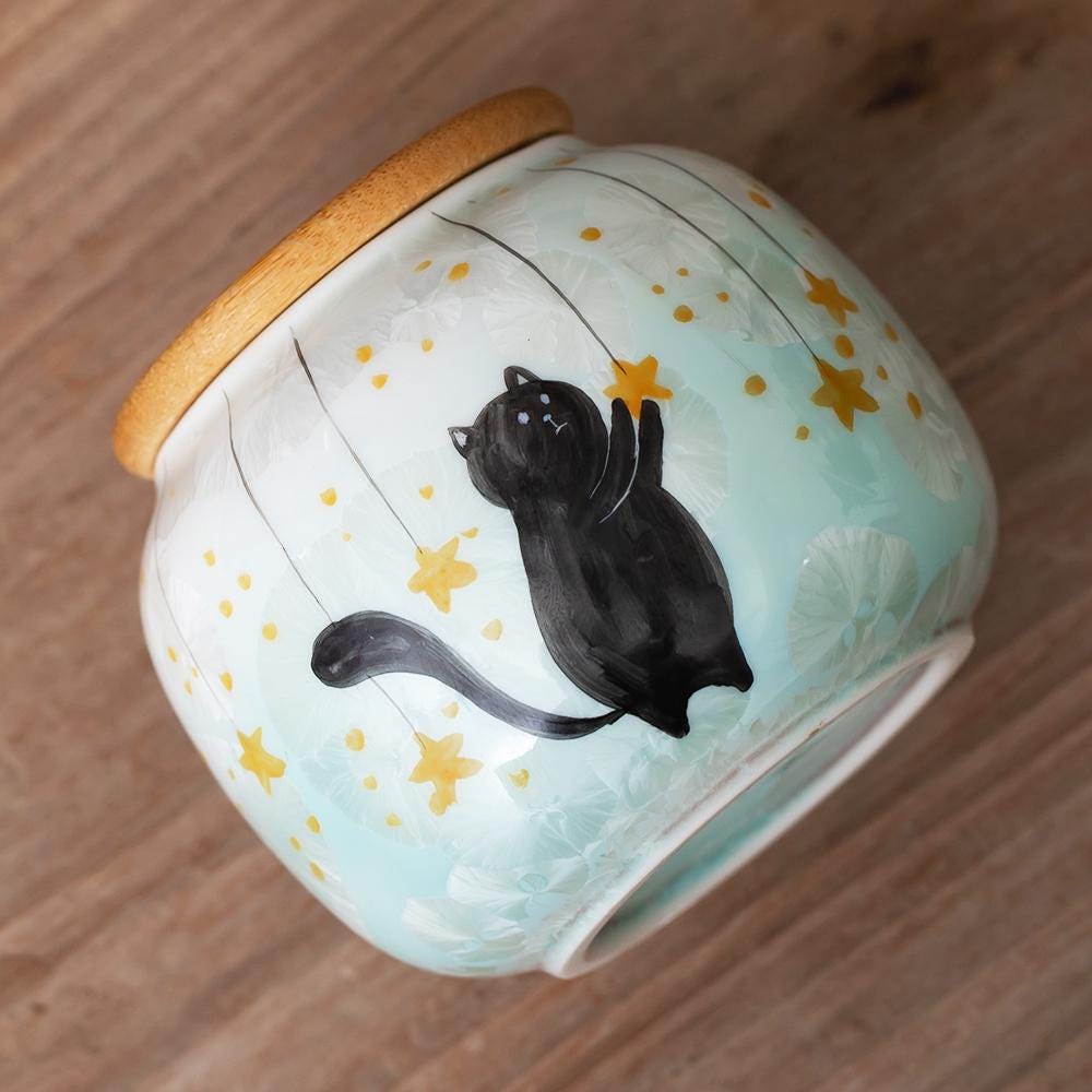 Starry Sky Cat Memorial Urn product photo 7