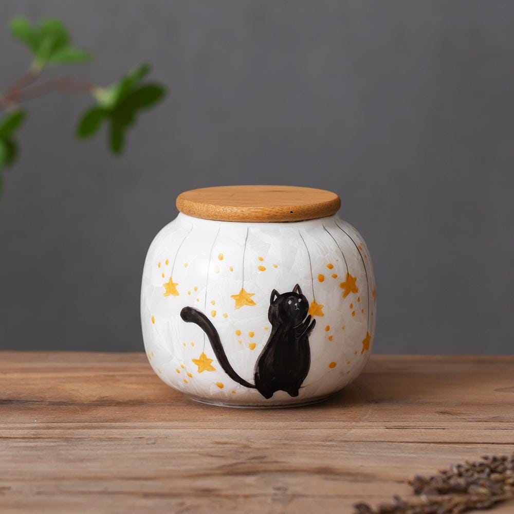 Black Cat Cat Memorial Urn product photo 8