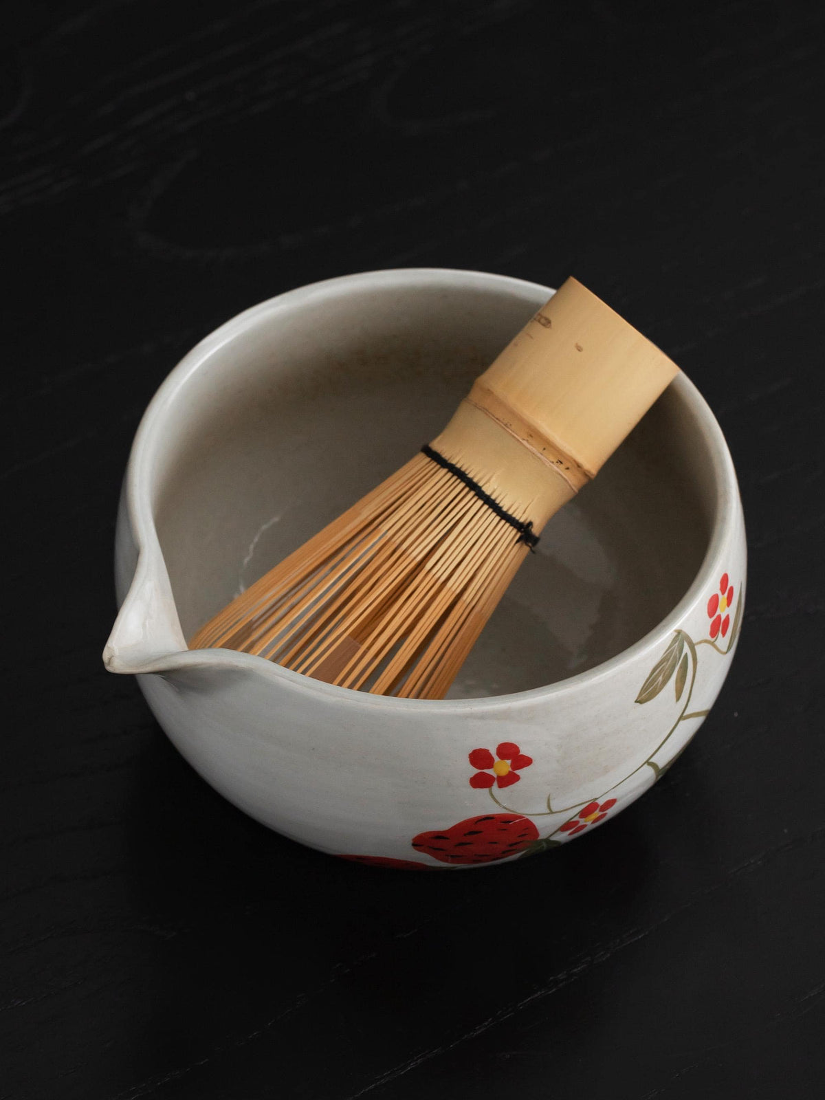 Strawberry Flowers Matcha Bowl Set product photo 2