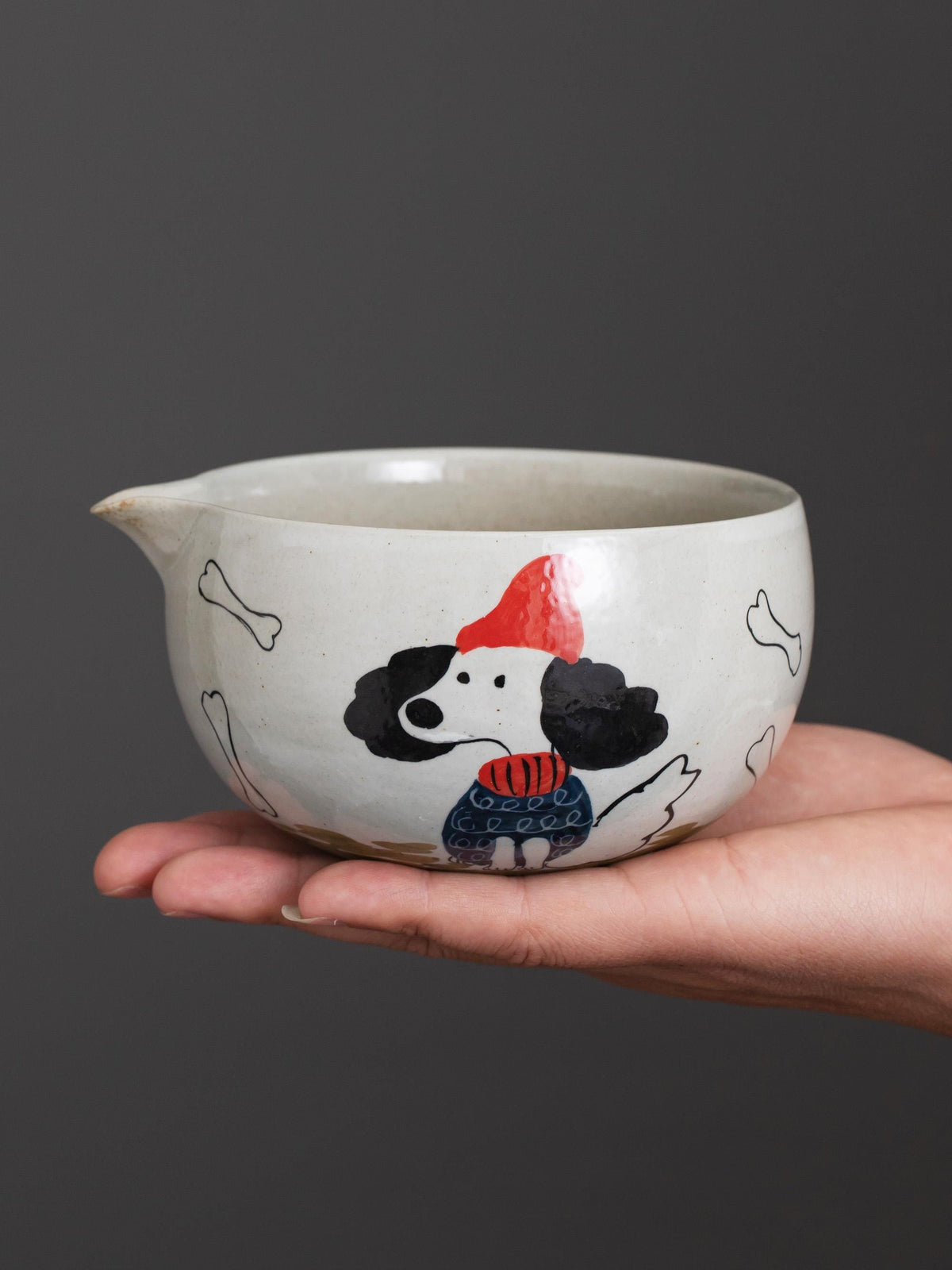 Little Red Hood Dog Matcha Bowl Set product photo 6