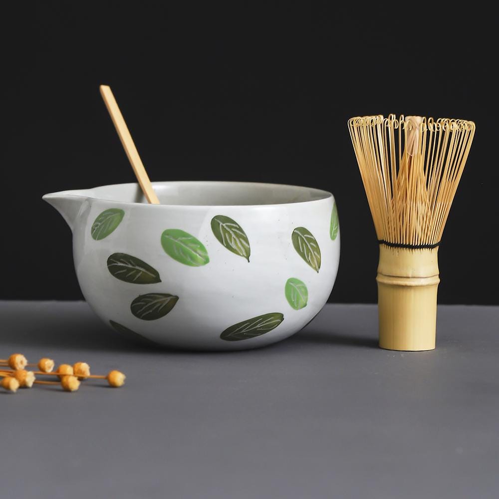 Green Leaves Matcha Bowl Set product photo 6