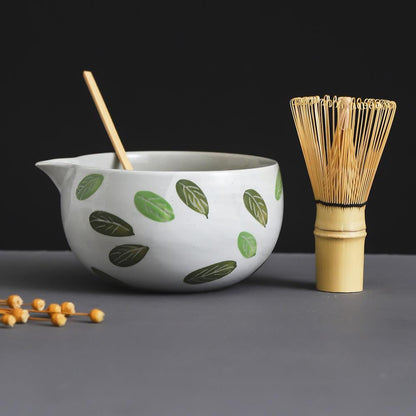 Green Leaves Matcha Bowl Set product photo 6
