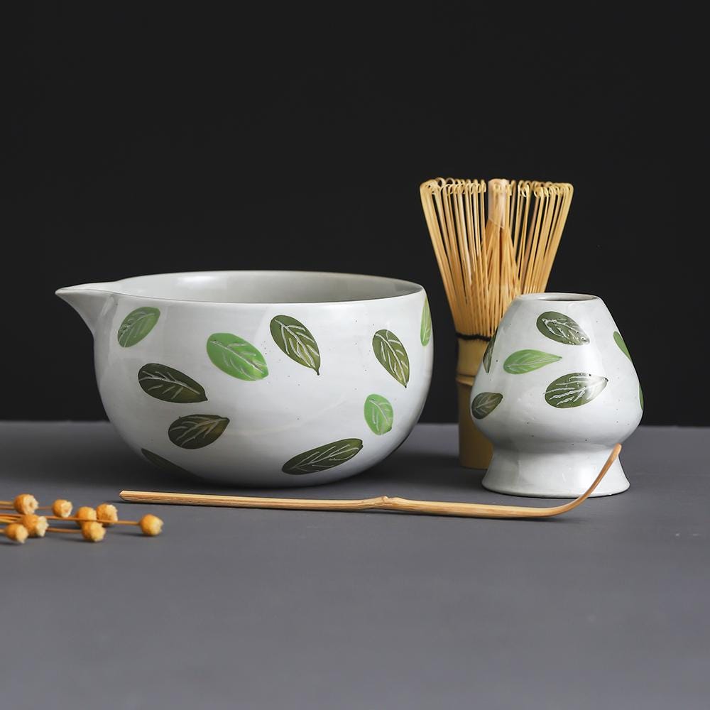 Green Leaves Matcha Bowl Set product photo 5