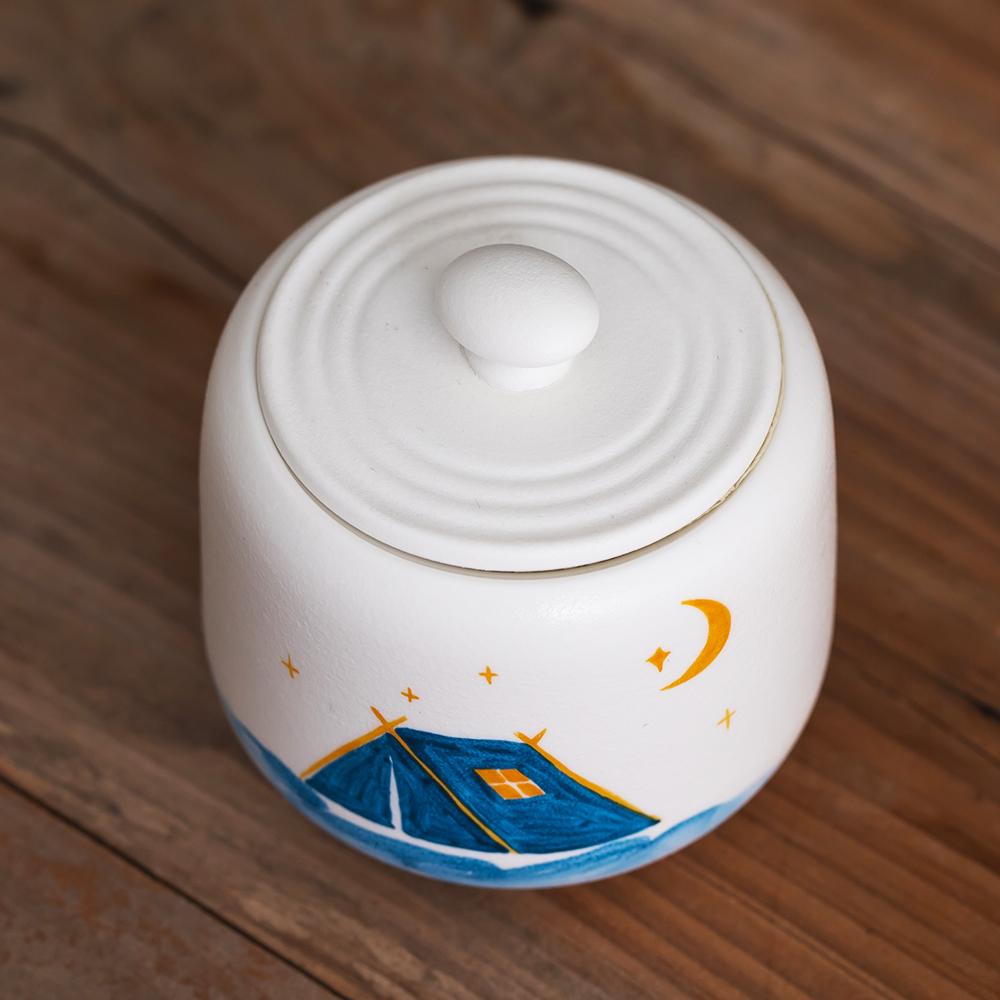 Camping Night Sky Pet Memorial Urn product photo 5