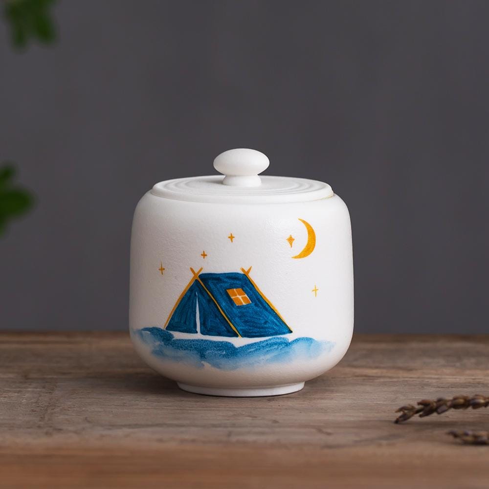Camping Night Sky Pet Memorial Urn product photo 7