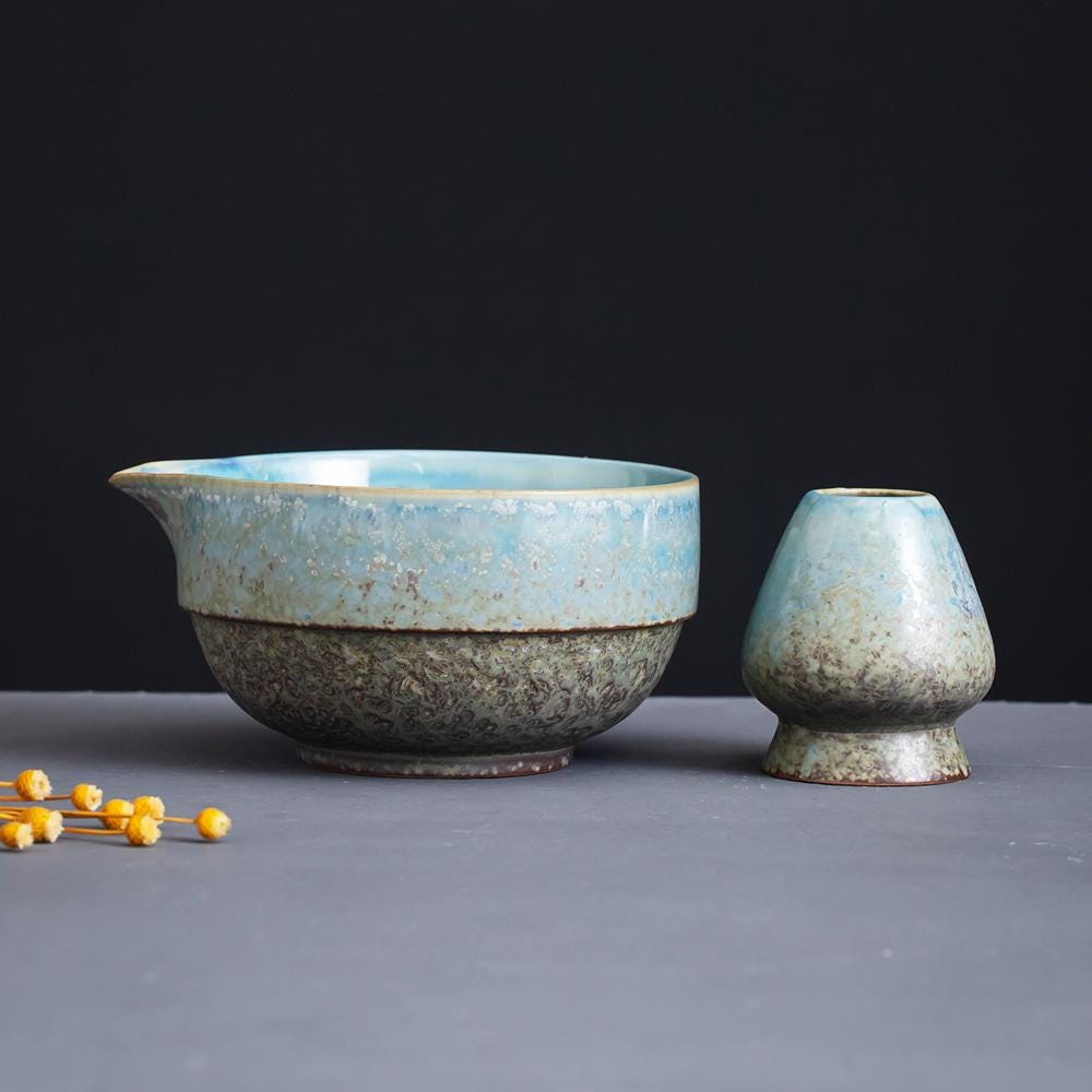 Sky Blue Matcha Bowl Set product photo 5