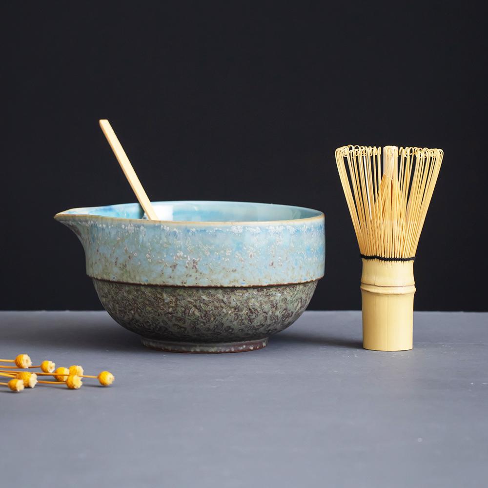 Sky Blue Matcha Bowl Set product photo 4