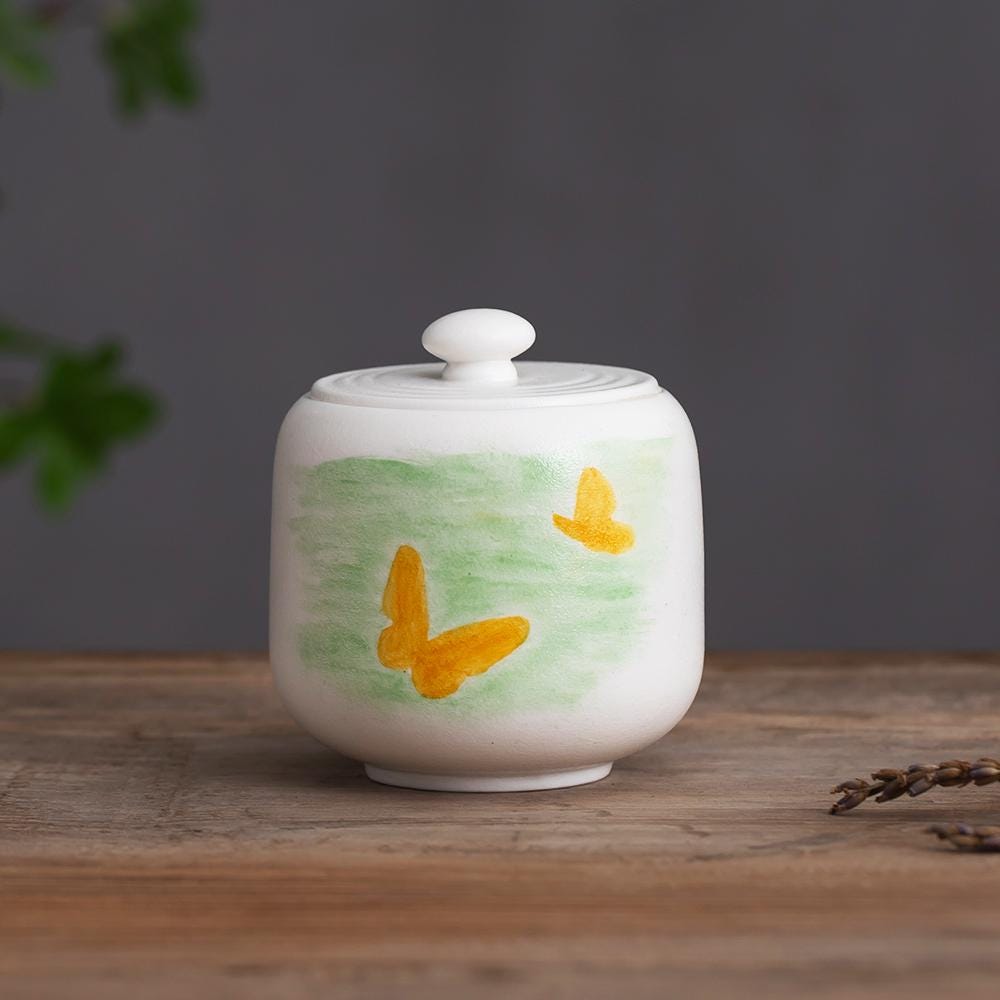 Butterfly and Meadow Pet Memorial Urn product photo 7