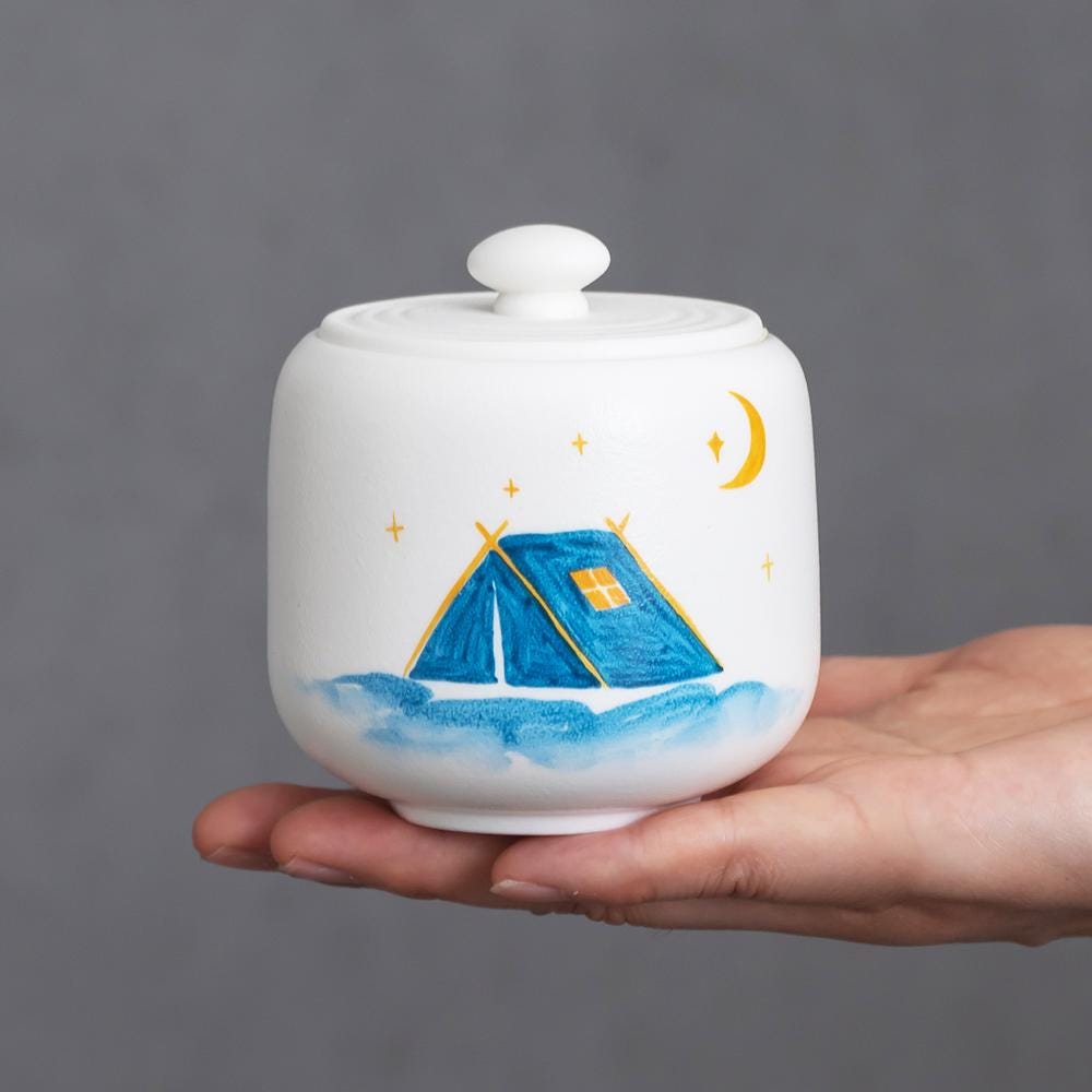 Camping Night Sky Pet Memorial Urn product photo 2