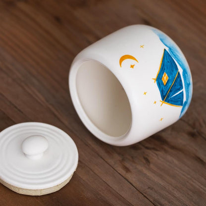 Camping Night Sky Pet Memorial Urn product photo 4