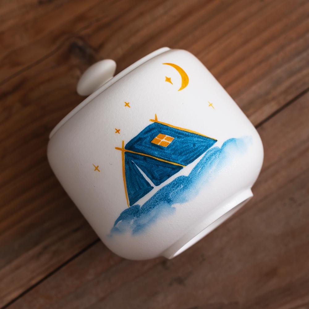 Camping Night Sky Pet Memorial Urn product photo 6