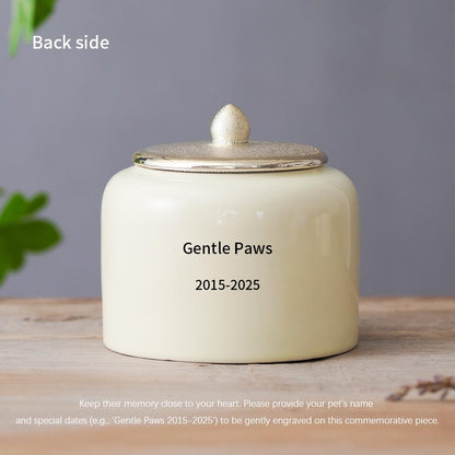 Paws and Love Heart Cat Memorial Urn product photo 5