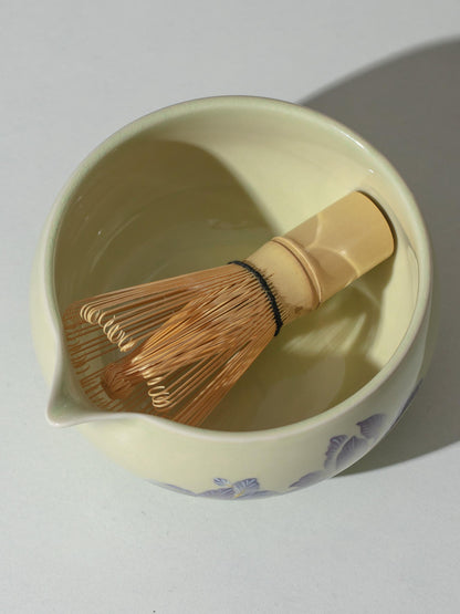 Hand Painted Flower-De-Luce Matcha Set Of 4 product photo 5