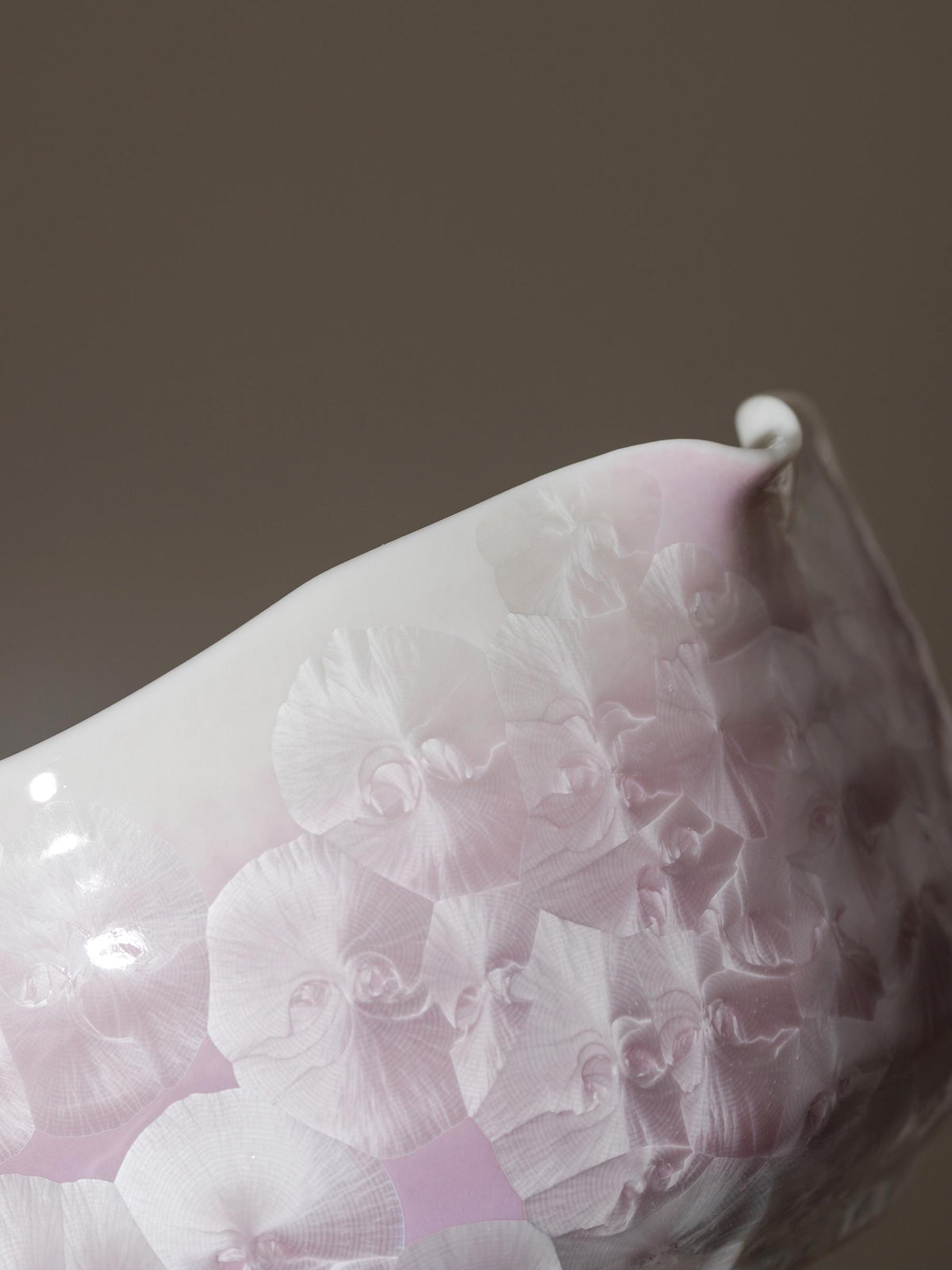Natural Purple Flower Glazing Glass Matcha Bowl Set product photo 3