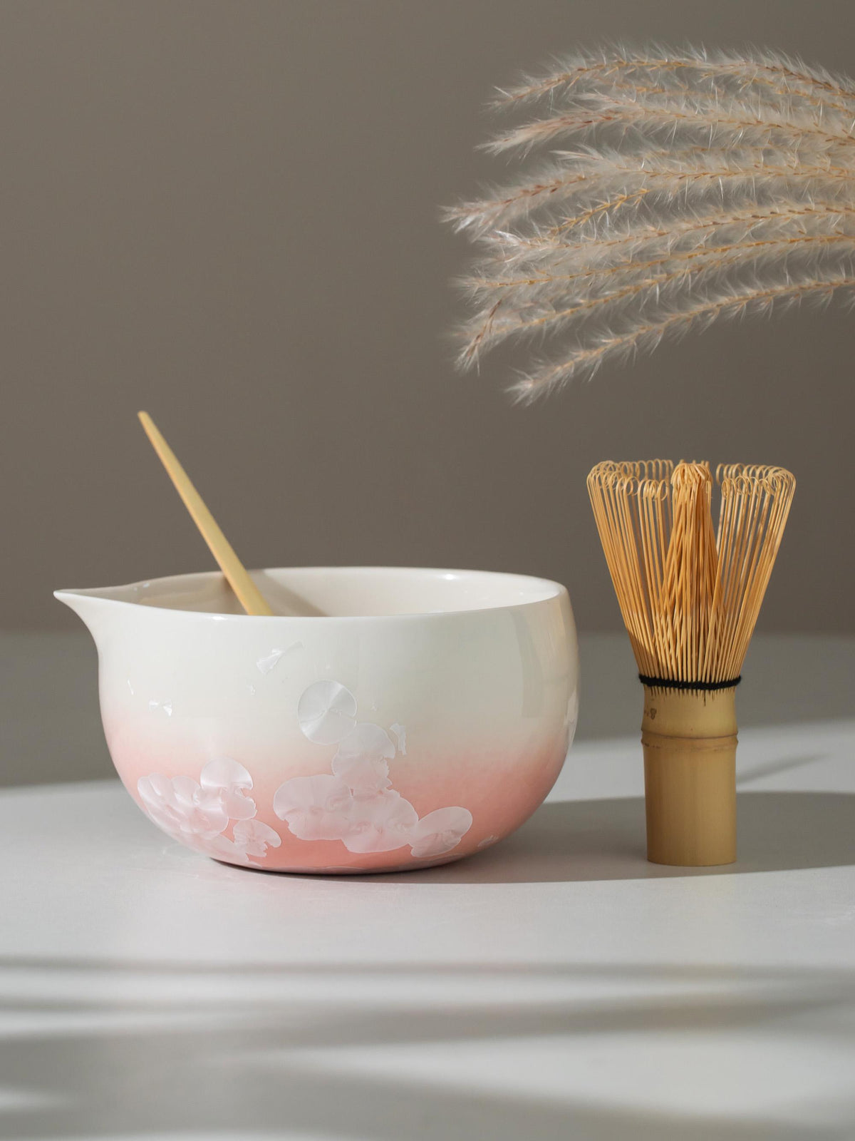 Natural Pink Flower Ideas Matcha Bowl Set product photo 5