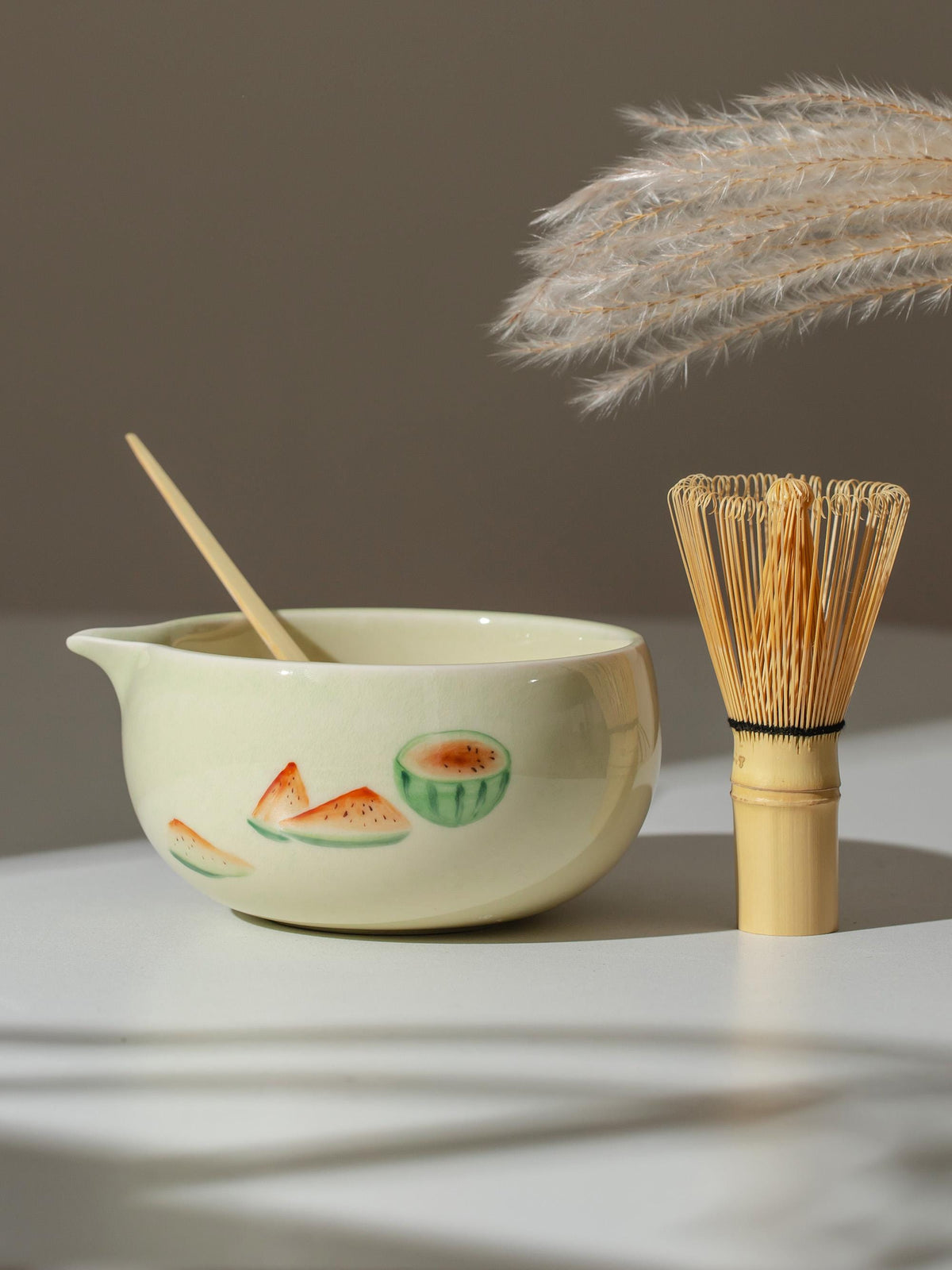 Hand Painted Watermelon Cute Matcha Set Of 4 product photo 5