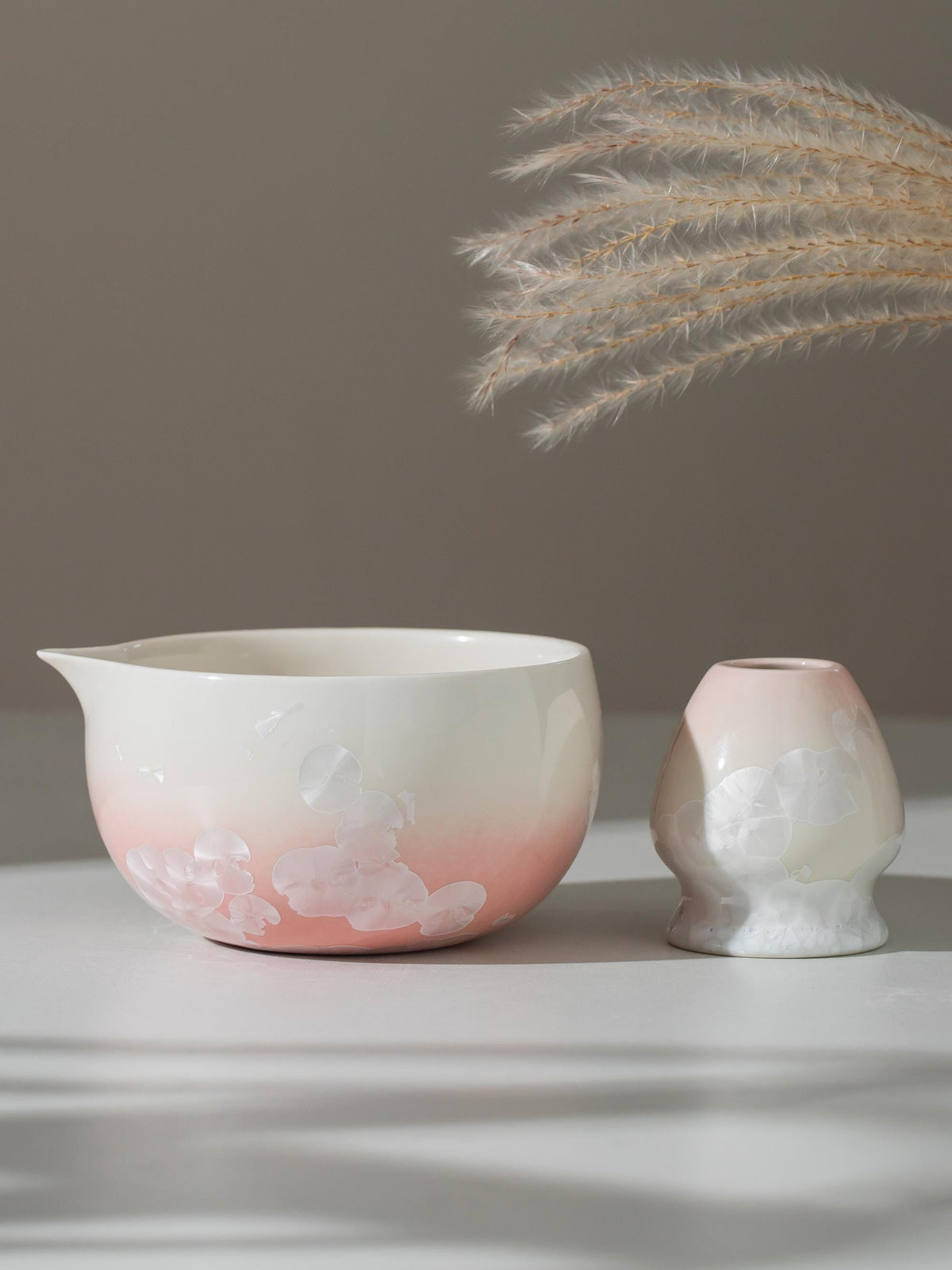 Natural Pink Flower Ideas Matcha Bowl Set product photo 6