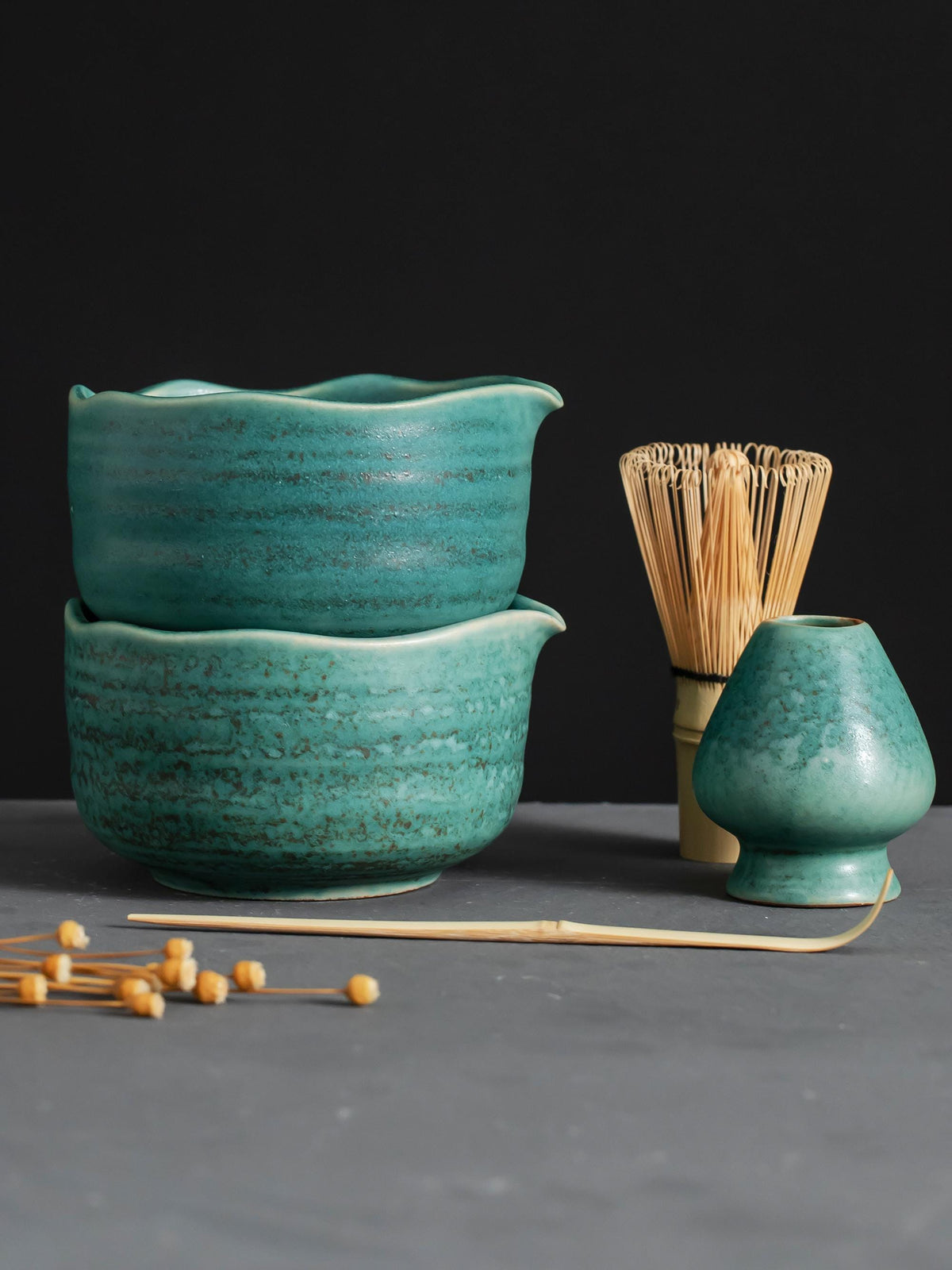 Vintage Emerald Matcha Bowl Set product photo 7