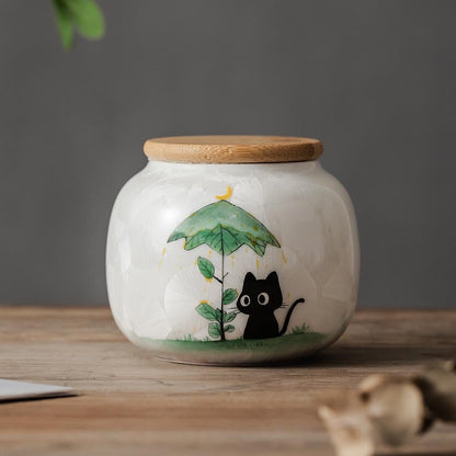 Black Cat Cat Memorial Urn product photo 6